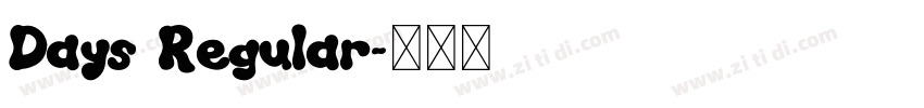 Days Regular字体转换